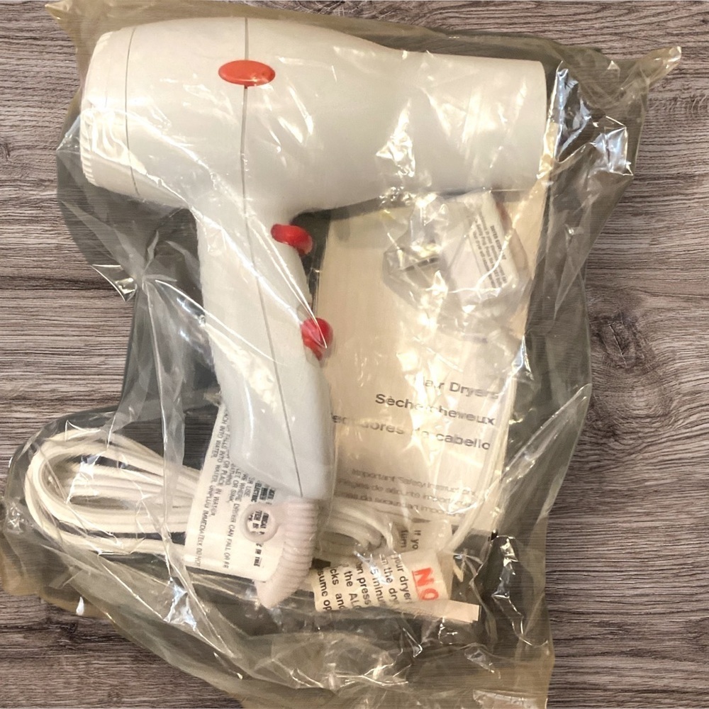 Revlon 1600 Watt Turbo Stylist Hair Dryer RV435 Cold Shot 2 Settings Compact